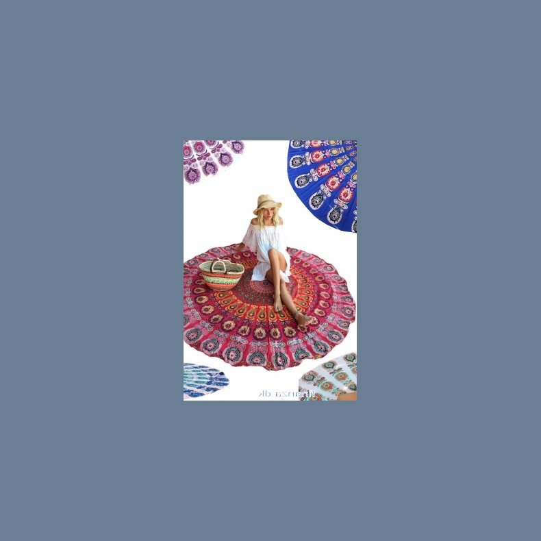 Yoga Strand Tpper Peacock Print Boho