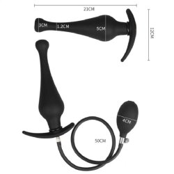 Silikone Oppustelig Analprop