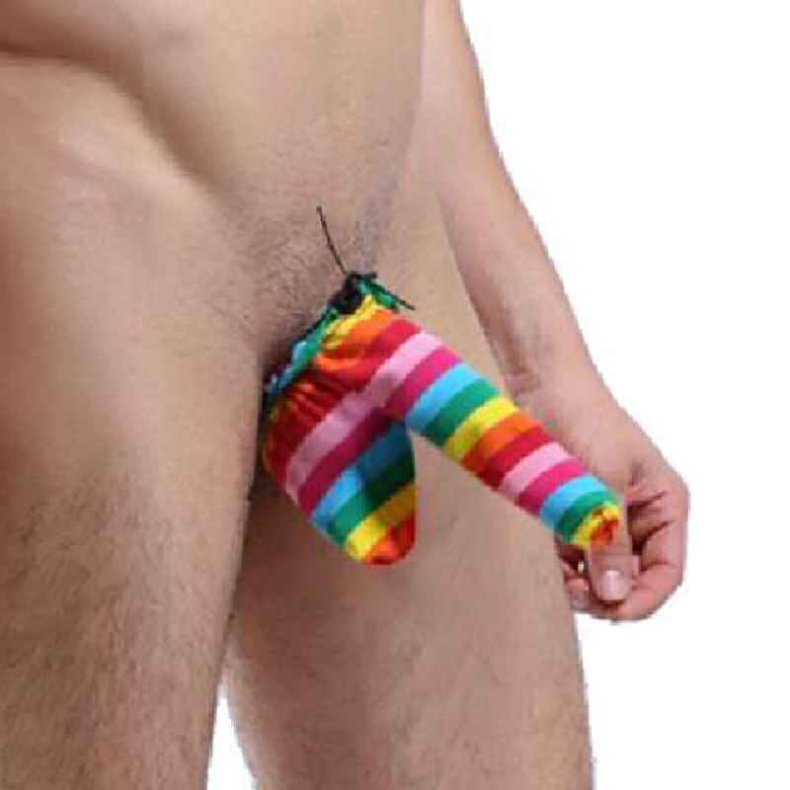 Cute Rainbow Nose Shape Penis Thong