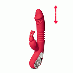 12-Speed Thrusting Rabbit Vibrator with Heating Function