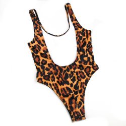 One-Piece Leopard Swimwear