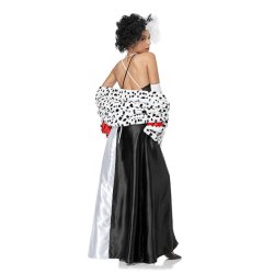 Sort og Hvid Dalmatiner Slynge Kjole 