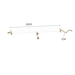 Muslingeskal Hndlavet Blonde Halskde 