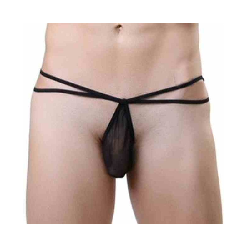 Transparent Ribbon Panty For Men