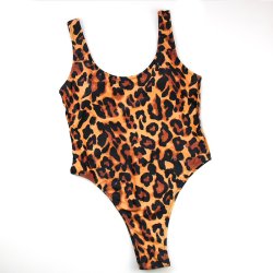 One-Piece Leopard Swimwear