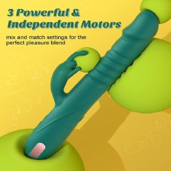 Thick Rabbit Thrusting Vibrator Dildo