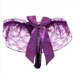 Transparent Floral Lace T-string