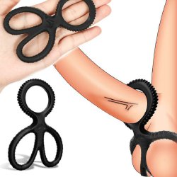 Scissors Silicone Cock Ring