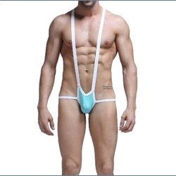 Men Bodybuilding Elastic One-piece Suit