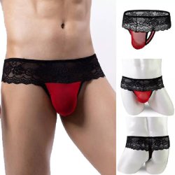 Men's Lace Thong