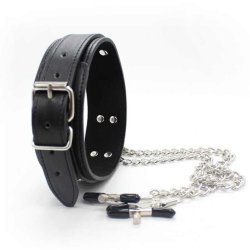 D Ring Bondage Krave Med Bryst Klemmer