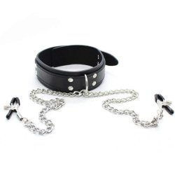 D Ring Bondage Krave Med Bryst Klemmer