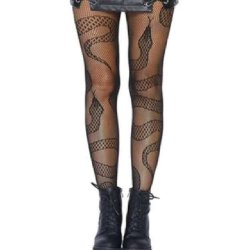 Netstrmper med vildt slangemnster til kvinder
