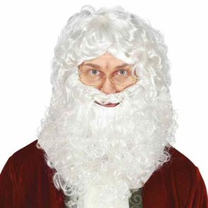 Julemandsskg Langt Hvidt