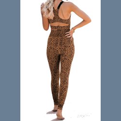 Leopard Sport Bra Pants Set