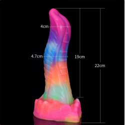 Luminous Regnbue Dildo 