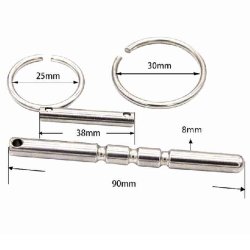 Grooved Cum Through Penis Plug