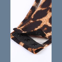Leopard Guld O-ring Lynls Bodysuit 