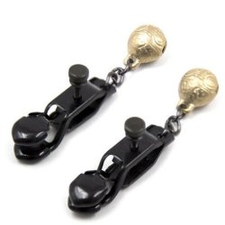 Alligator Brystvorteklemmer med Klokke 