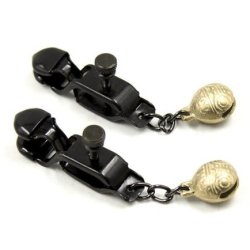 Alligator Brystvorteklemmer med Klokke 