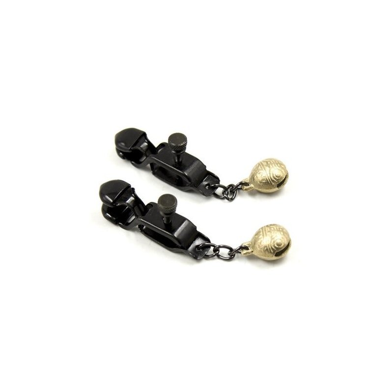 Alligator Brystvorteklemmer med Klokke 