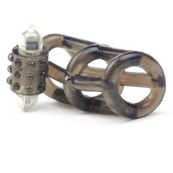 Sort Vibrerende Penis Overtrk