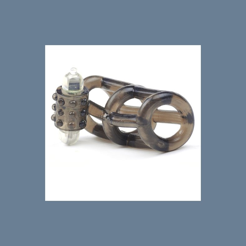 Sort Vibrerende Penis Overtrk