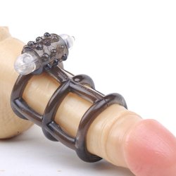 Sort Vibrerende Penis Overtrk