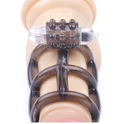 Sort Vibrerende Penis Overtrk