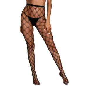 Sorte Net Mnster Strmpebukser