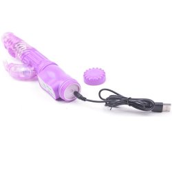 Rabbit Vibrator Jelly med roterende kugler