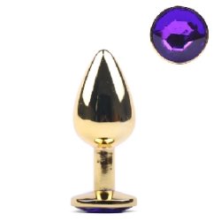 Stor Anal Butt Plug - Guld