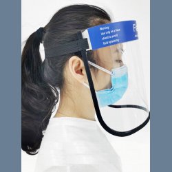 Transparent Protective Face Shield Mask Dust-Proof