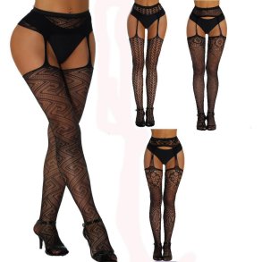 Black Lace Hollow Out Pantyhose