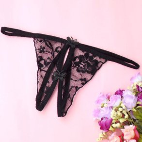 Crotchless Butterfly Lace Panty