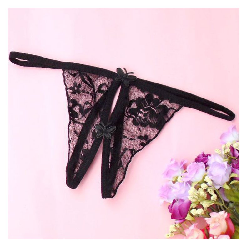 Crotchless Butterfly Lace Panty
