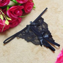 Floral Lace T-back G-string
