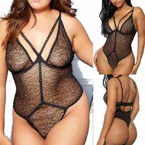 Half Cup Backless Teddies