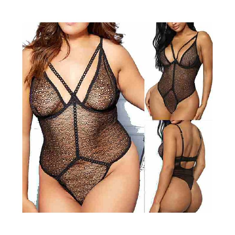 Half Cup Backless Teddies