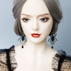 Gothic Sorte Edderkop reringe