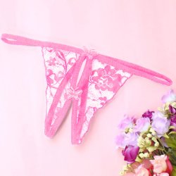 Crotchless Butterfly Lace Panty