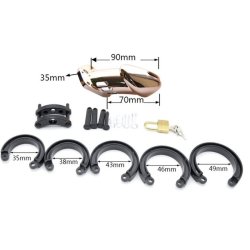 Rose Gold Male Chastity Cage CB6000