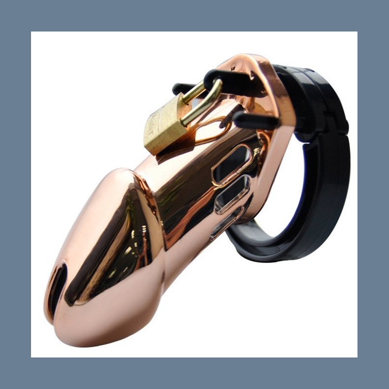 Rose Gold Male Chastity Cage CB6000