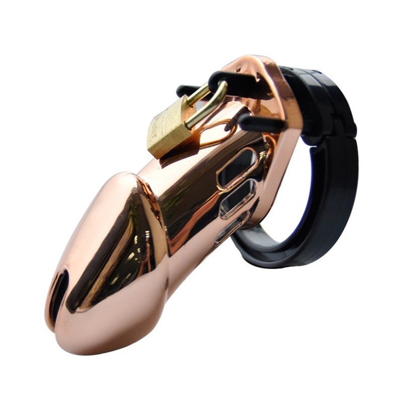 Rose Gold Male Chastity Cage CB6000