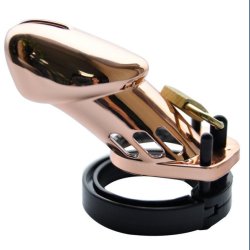 Rose Gold Male Chastity Cage CB6000