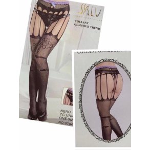 Sorte Strmper med Hofteholder