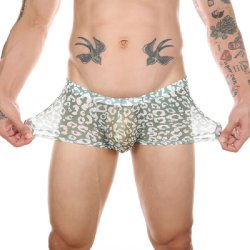 Gennemsigtige Leopard Boxershorts