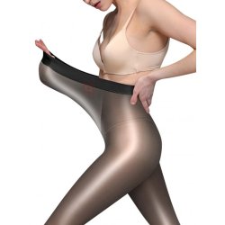 Hvid Buksestrmpe med Hj Talje