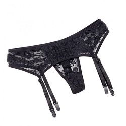 Sorte Trusser med Strmpeholder