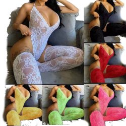 Blonde Teddy med Strmper 